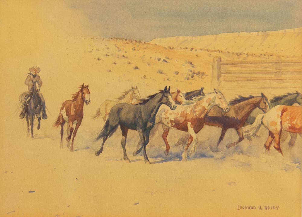 The Saddle Bunch by Leonard Reedy (1899-1956)