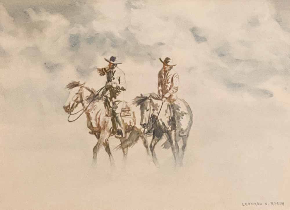 Riders in a Blizzard by Leonard Reedy